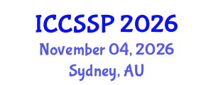 International Conference on Circuits, Systems, and Signal Processing (ICCSSP) November 04, 2026 - Sydney, Australia