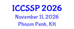 International Conference on Circuits, Systems, and Signal Processing (ICCSSP) November 11, 2026 - Phnom Penh, Cambodia