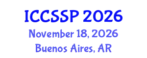 International Conference on Circuits, Systems, and Signal Processing (ICCSSP) November 18, 2026 - Buenos Aires, Argentina