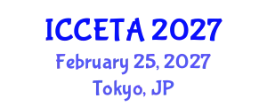 International Conference on Computer Engineering : Theory and Application (ICCETA) February 25, 2027 - Tokyo, Japan