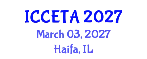 International Conference on Computer Engineering : Theory and Application (ICCETA) March 03, 2027 - Haifa, Israel