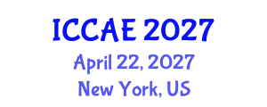 International Conference on Control and Automation Engineering (ICCAE) April 22, 2027 - New York, United States