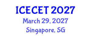 International Conference on Early Childhood Education and Technology (ICECET) March 29, 2027 - Singapore, Singapore