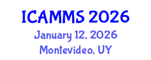 International Conference on Applied Mathematics, Modelling and Simulation (ICAMMS) January 12, 2026 - Montevideo, Uruguay