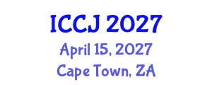 International Conference on Criminal Justice (ICCJ) April 15, 2027 - Cape Town, South Africa