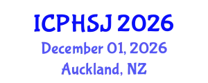 International Conference on Public Health and Social Justice (ICPHSJ) December 01, 2026 - Auckland, New Zealand
