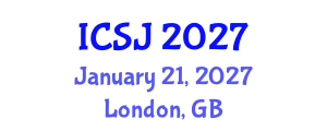 International Conference on Social Justice (ICSJ) January 21, 2027 - London, United Kingdom