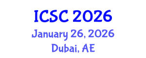 International Conference on Sociology and Criminology (ICSC) January 26, 2026 - Dubai, United Arab Emirates