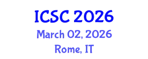 International Conference on Sociology and Criminology (ICSC) March 02, 2026 - Rome, Italy