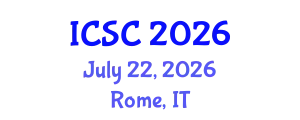 International Conference on Sociology and Criminology (ICSC) July 22, 2026 - Rome, Italy