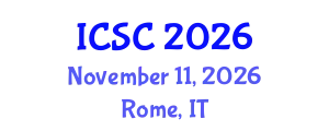 International Conference on Sociology and Criminology (ICSC) November 11, 2026 - Rome, Italy