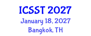 International Conference on Sports Science and Technology (ICSST) January 18, 2027 - Bangkok, Thailand