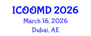 International Conference on Osteoporosis, Osteoarthritis and Musculoskeletal Diseases (ICOOMD) March 16, 2026 - Dubai, United Arab Emirates