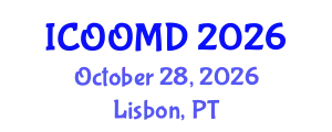 International Conference on Osteoporosis, Osteoarthritis and Musculoskeletal Diseases (ICOOMD) October 28, 2026 - Lisbon, Portugal
