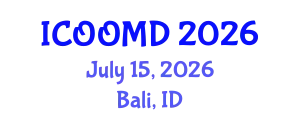 International Conference on Osteoporosis, Osteoarthritis and Musculoskeletal Diseases (ICOOMD) July 15, 2026 - Bali, Indonesia