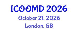 International Conference on Osteoporosis, Osteoarthritis and Musculoskeletal Diseases (ICOOMD) October 21, 2026 - London, United Kingdom