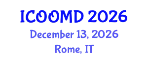 International Conference on Osteoporosis, Osteoarthritis and Musculoskeletal Diseases (ICOOMD) December 13, 2026 - Rome, Italy