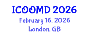 International Conference on Osteoporosis, Osteoarthritis and Musculoskeletal Diseases (ICOOMD) February 16, 2026 - London, United Kingdom