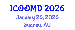 International Conference on Osteoporosis, Osteoarthritis and Musculoskeletal Diseases (ICOOMD) January 26, 2026 - Sydney, Australia