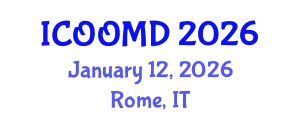 International Conference on Osteoporosis, Osteoarthritis and Musculoskeletal Diseases (ICOOMD) January 12, 2026 - Rome, Italy