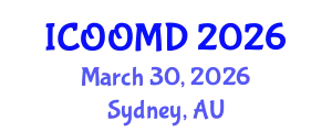 International Conference on Osteoporosis, Osteoarthritis and Musculoskeletal Diseases (ICOOMD) March 30, 2026 - Sydney, Australia