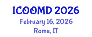 International Conference on Osteoporosis, Osteoarthritis and Musculoskeletal Diseases (ICOOMD) February 16, 2026 - Rome, Italy