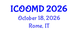 International Conference on Osteoporosis, Osteoarthritis and Musculoskeletal Diseases (ICOOMD) October 18, 2026 - Rome, Italy
