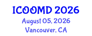 International Conference on Osteoporosis, Osteoarthritis and Musculoskeletal Diseases (ICOOMD) August 05, 2026 - Vancouver, Canada