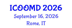 International Conference on Osteoporosis, Osteoarthritis and Musculoskeletal Diseases (ICOOMD) September 16, 2026 - Rome, Italy