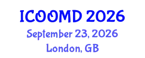 International Conference on Osteoporosis, Osteoarthritis and Musculoskeletal Diseases (ICOOMD) September 23, 2026 - London, United Kingdom