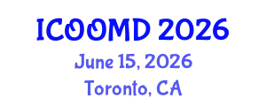 International Conference on Osteoporosis, Osteoarthritis and Musculoskeletal Diseases (ICOOMD) June 15, 2026 - Toronto, Canada