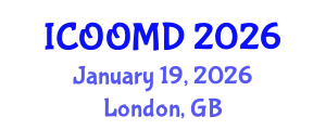 International Conference on Osteoporosis, Osteoarthritis and Musculoskeletal Diseases (ICOOMD) January 19, 2026 - London, United Kingdom