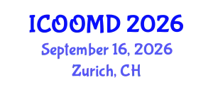 International Conference on Osteoporosis, Osteoarthritis and Musculoskeletal Diseases (ICOOMD) September 16, 2026 - Zurich, Switzerland