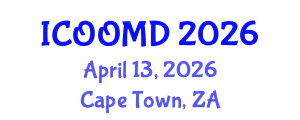 International Conference on Osteoporosis, Osteoarthritis and Musculoskeletal Diseases (ICOOMD) April 13, 2026 - Cape Town, South Africa