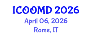 International Conference on Osteoporosis, Osteoarthritis and Musculoskeletal Diseases (ICOOMD) April 06, 2026 - Rome, Italy