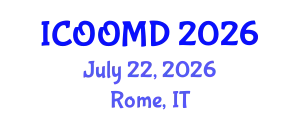 International Conference on Osteoporosis, Osteoarthritis and Musculoskeletal Diseases (ICOOMD) July 22, 2026 - Rome, Italy