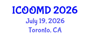 International Conference on Osteoporosis, Osteoarthritis and Musculoskeletal Diseases (ICOOMD) July 19, 2026 - Toronto, Canada