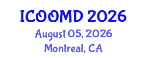 International Conference on Osteoporosis, Osteoarthritis and Musculoskeletal Diseases (ICOOMD) August 05, 2026 - Montreal, Canada