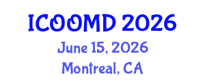 International Conference on Osteoporosis, Osteoarthritis and Musculoskeletal Diseases (ICOOMD) June 15, 2026 - Montreal, Canada