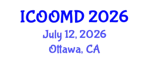 International Conference on Osteoporosis, Osteoarthritis and Musculoskeletal Diseases (ICOOMD) July 12, 2026 - Ottawa, Canada