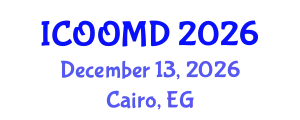 International Conference on Osteoporosis, Osteoarthritis and Musculoskeletal Diseases (ICOOMD) December 13, 2026 - Cairo, Egypt