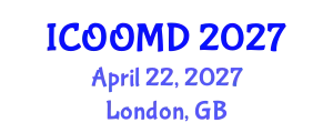 International Conference on Osteoporosis, Osteoarthritis and Musculoskeletal Diseases (ICOOMD) April 22, 2027 - London, United Kingdom