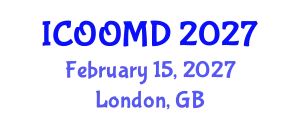 International Conference on Osteoporosis, Osteoarthritis and Musculoskeletal Diseases (ICOOMD) February 15, 2027 - London, United Kingdom