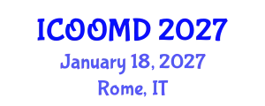 International Conference on Osteoporosis, Osteoarthritis and Musculoskeletal Diseases (ICOOMD) January 18, 2027 - Rome, Italy