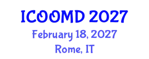 International Conference on Osteoporosis, Osteoarthritis and Musculoskeletal Diseases (ICOOMD) February 18, 2027 - Rome, Italy