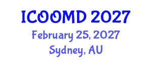 International Conference on Osteoporosis, Osteoarthritis and Musculoskeletal Diseases (ICOOMD) February 25, 2027 - Sydney, Australia