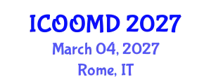 International Conference on Osteoporosis, Osteoarthritis and Musculoskeletal Diseases (ICOOMD) March 04, 2027 - Rome, Italy
