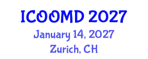 International Conference on Osteoporosis, Osteoarthritis and Musculoskeletal Diseases (ICOOMD) January 14, 2027 - Zurich, Switzerland
