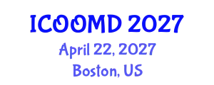 International Conference on Osteoporosis, Osteoarthritis and Musculoskeletal Diseases (ICOOMD) April 22, 2027 - Boston, United States