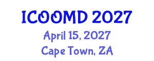International Conference on Osteoporosis, Osteoarthritis and Musculoskeletal Diseases (ICOOMD) April 15, 2027 - Cape Town, South Africa